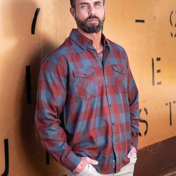 DIXXON x Andar Collab The B STRONG Limited Edition Men's Flannel Shirt 4XL - Picture 8 of 12